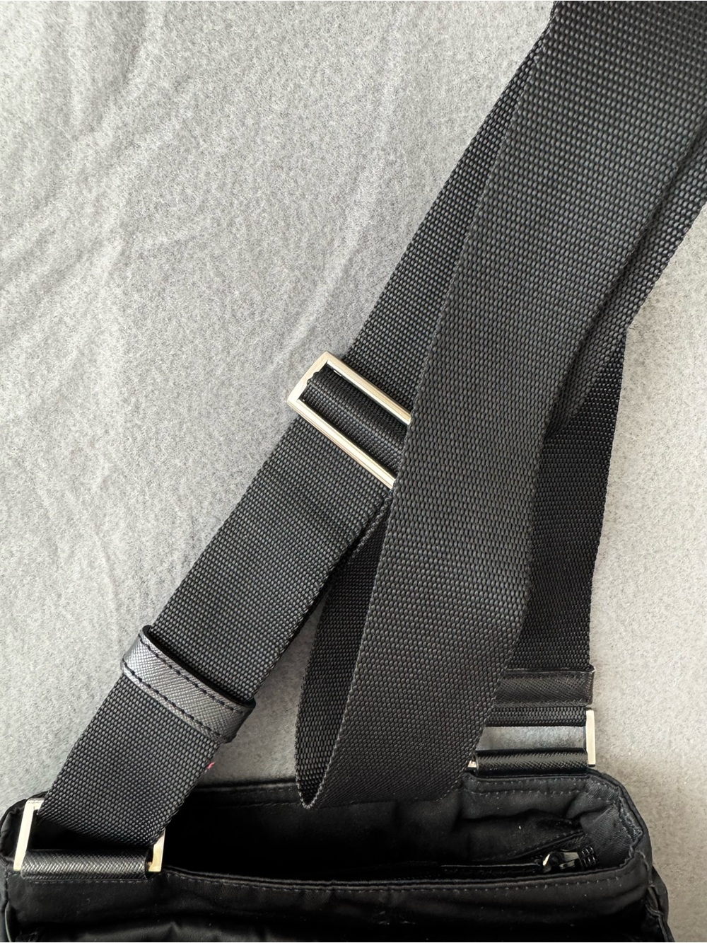Prada Black Nylon Crossbody Messenger Bag - Picture 12 of 16
